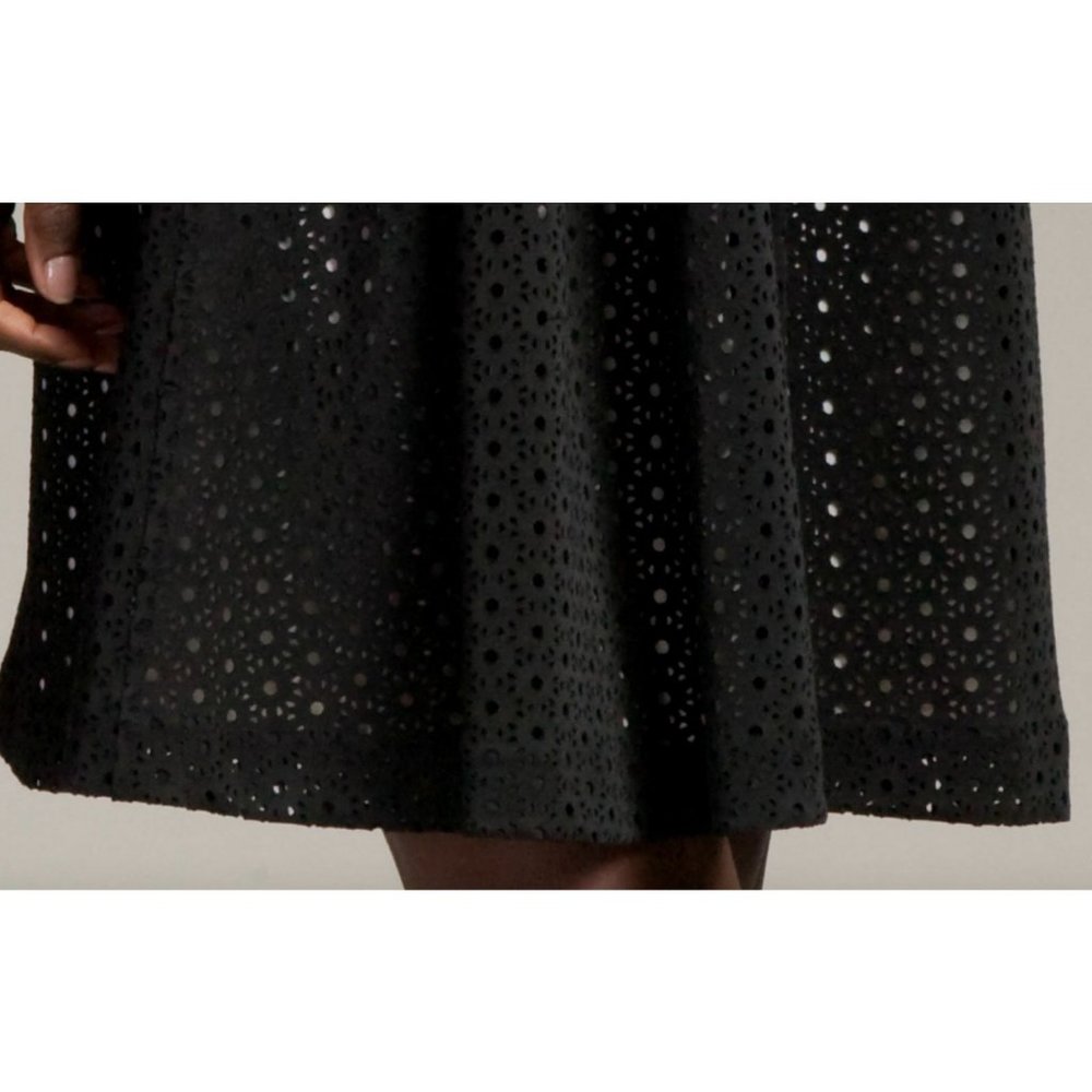NWOT Plenty by Tracy Reese Black & White Estella Laser Cut Eyelet Dress Size 6 - Picture 4 of 7